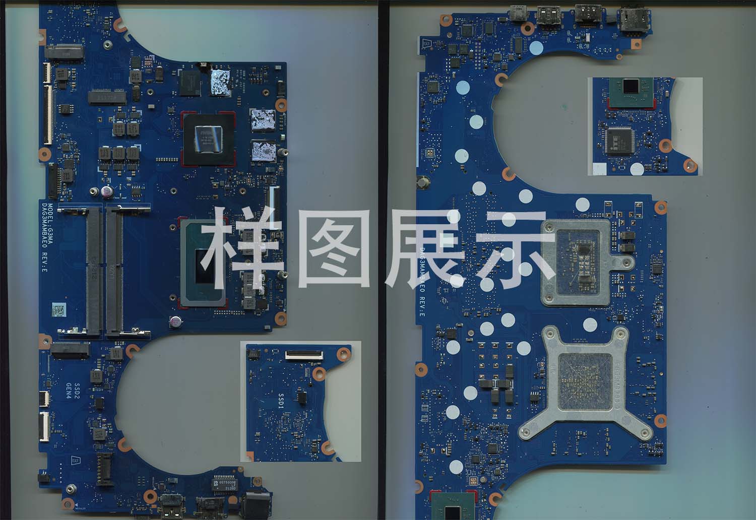 板号：DAG3MAMBAE0 Rev:E 惠普 Victus 16-d0111TX（TPN-Q263）主板超清扫描图