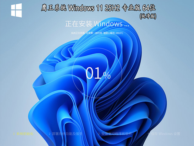 鹰王系统 Windows 11 25H2 专业版 64位
