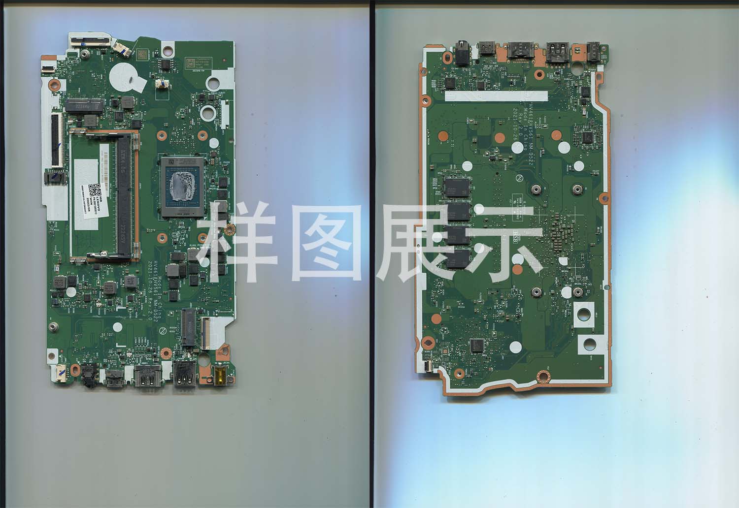板号:NM-D522 REV:2.0 联想 V15 G2 ALC 主板超清实物图